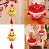 Good Luck Dragon Plush Toy Mascot Doll Red Fortune Dragon Pendant Gift Doll