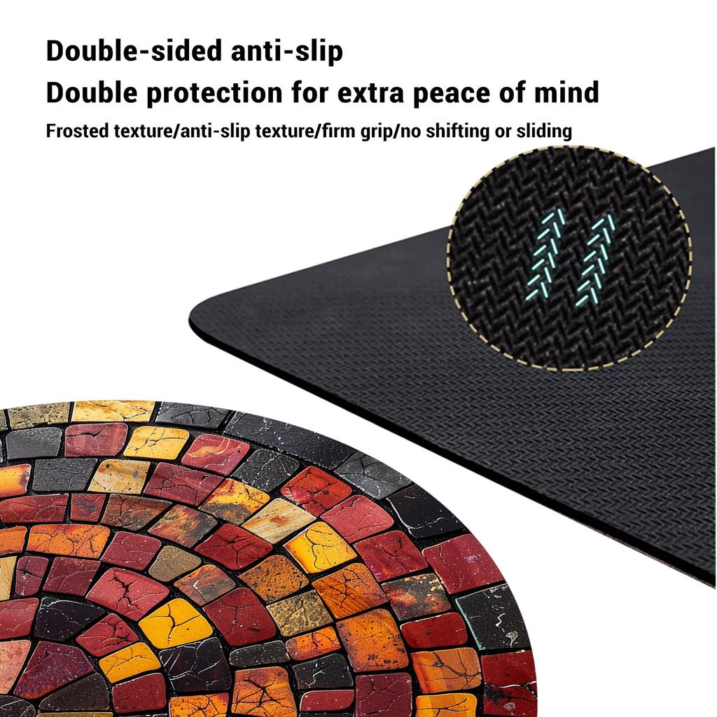 Vintage Retro Bathroom Bath Mats Super Absorbent Foot Mat Non-Slip Quick Dry Shower Toilet Pad Doormat Washable