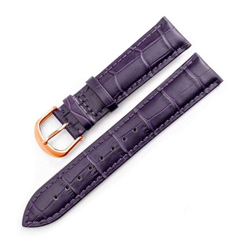 

Ремешок для часов Toncharme, Запасной ремешок из натуральной телячьей кожи с тиснением под крокодила, Розовый, Темно-синий, Белый, Красный, Фиолетовый, Голубой, 12-24 мм, Розовое золото