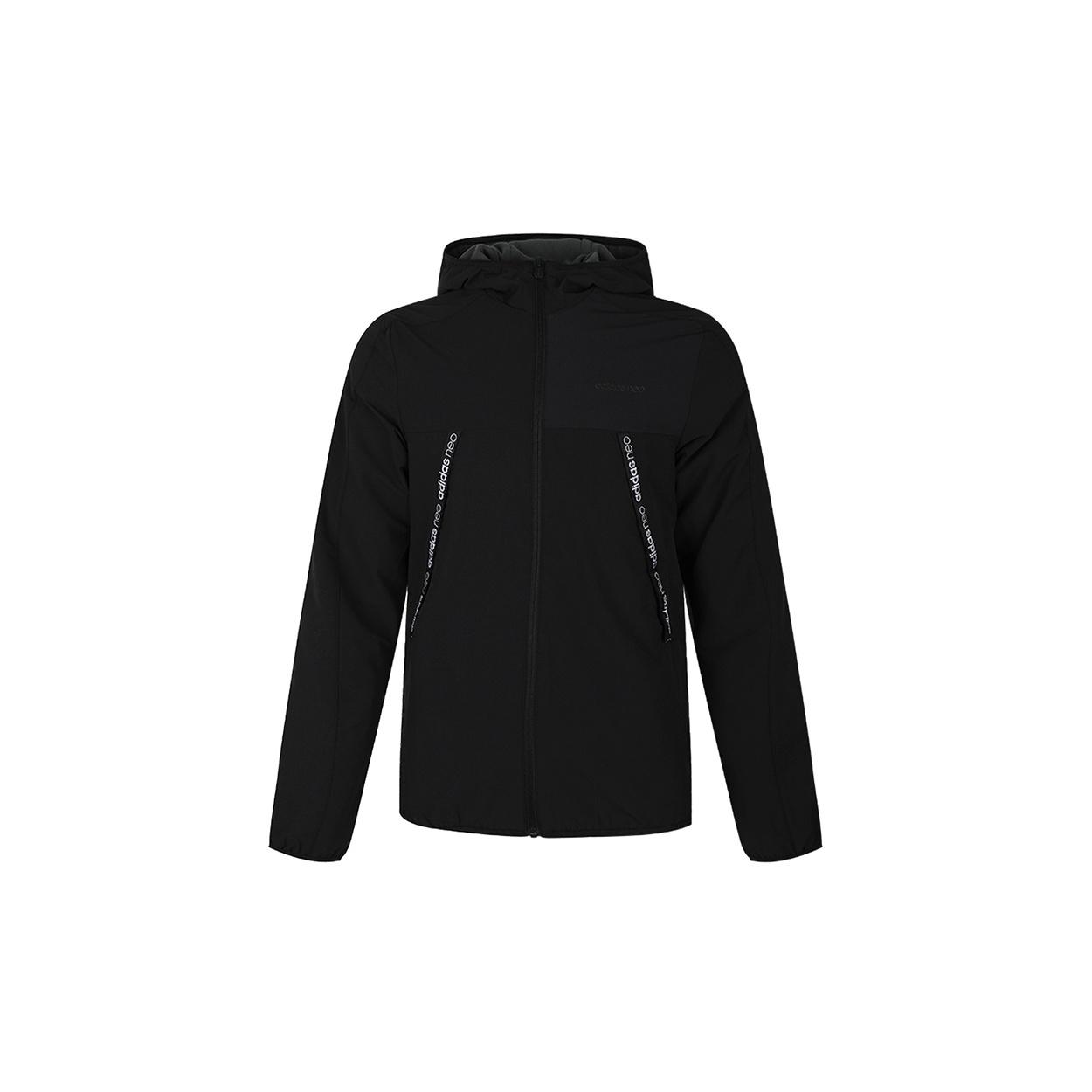 adidas neo Sports Windproof Hooded Jacket Black Men s EI4754 XS
