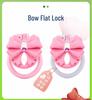 Chrysanthemum Bow Chastity Lock: Male Flat Lock and Restraint for TS Training