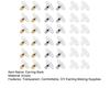 120 Pcs Earring Backs with Pad Hypoallergenic Earring Stoppers Acrylic Earring Backings Replacement for Lost Earring Backs DIY Earring Making