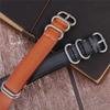 Handmade Retro Wiped Color Genuine Leather Watch Strap, 20/22mm