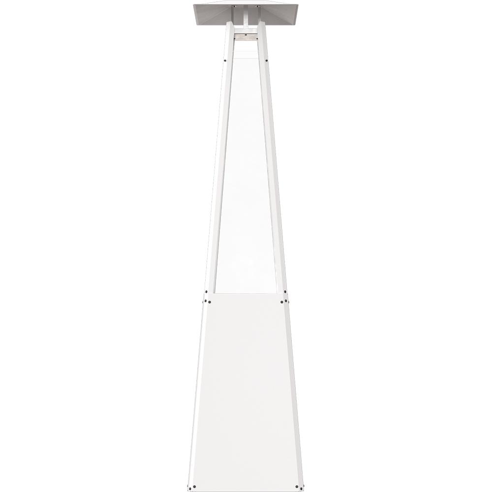 Outdoor Gas Heater Umbrella Steel White 12 kW Set