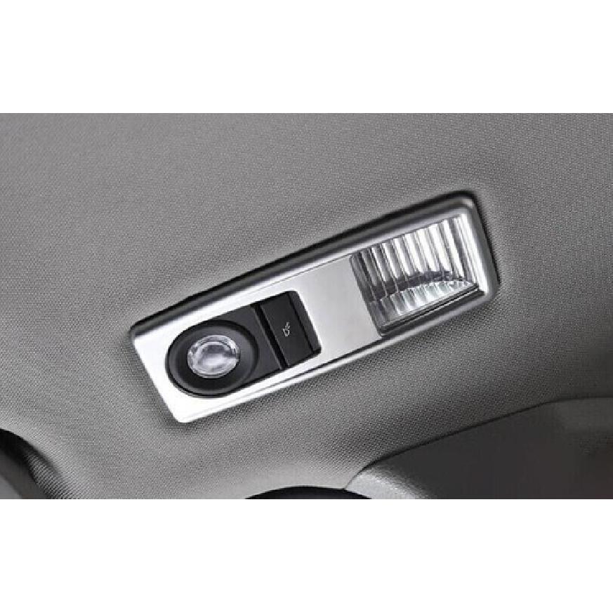 For BMW X3 F25 X4 F26 2011-2017 ABS Silver Rear Reading Light Lamp Frame Trim 2X