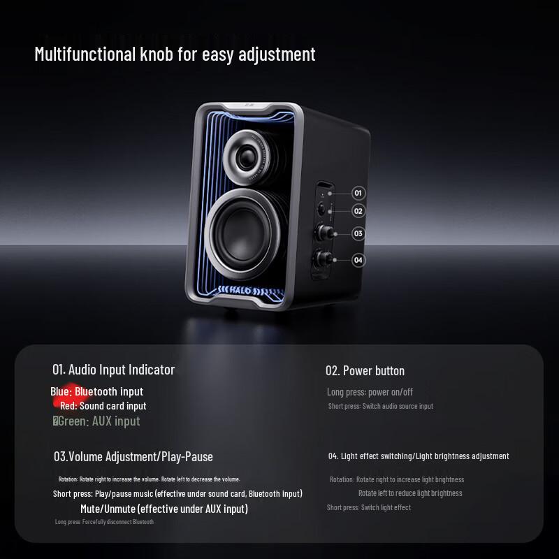Edifier Halo 2.0SE Gaming Bluetooth Desktop Speaker (CN Version)