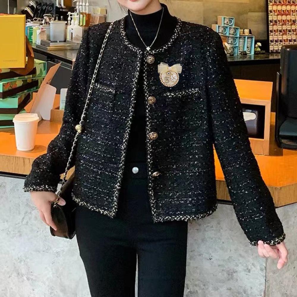 

Korean Style Bow Brooches Rhinestone Pearl Fashion Jewelry New Flower Badge Gift 1