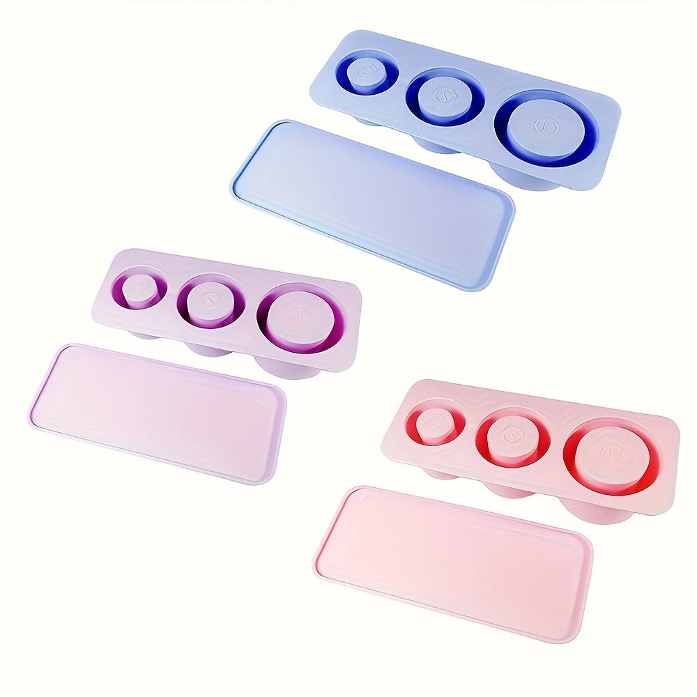 

3pcs, Universal Portable Water Cup Special Ice Mold, Ice Tray, Silicone Hollow Cylindrical Ice Box with Lid and Ice Bucket