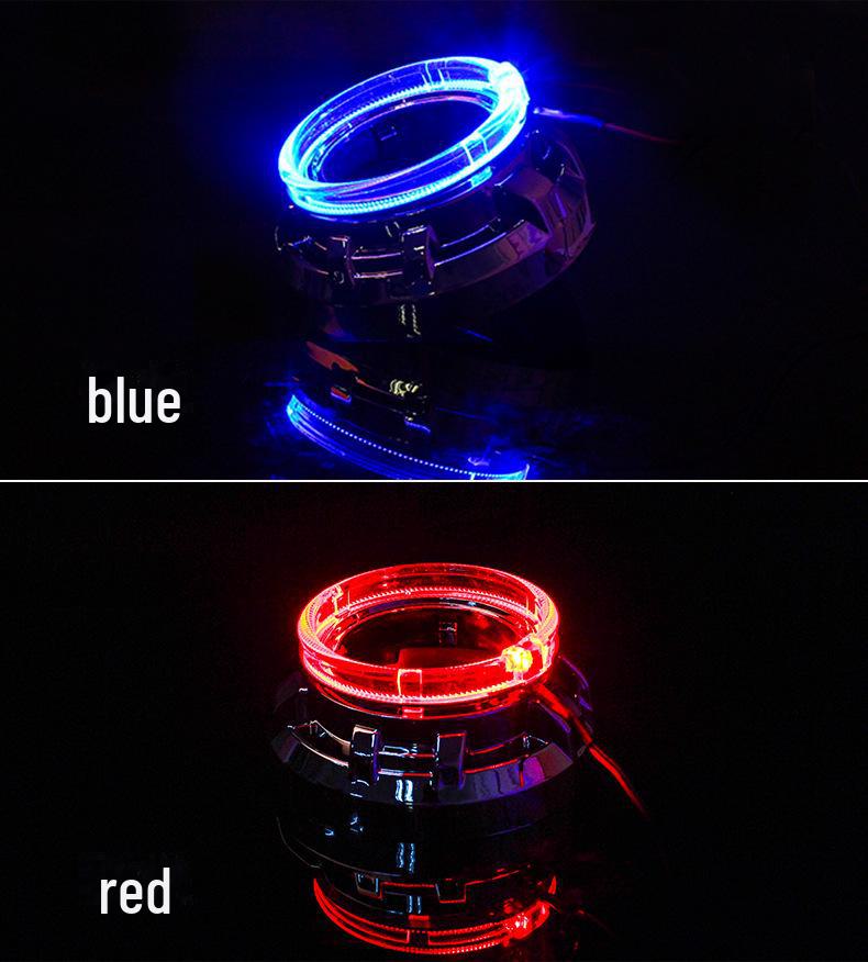 Universal LED Dual Lens Angel Eye Fog Light with High Brightness for Daytime Running and Enhanced Visibility