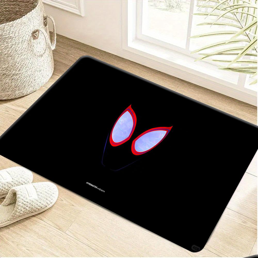 Marvel Printed Doormat with Spider-Man Red Web Design - Suitable for Living Room, Bedroom, Game Room Carpet, Door Mat/Outdoor