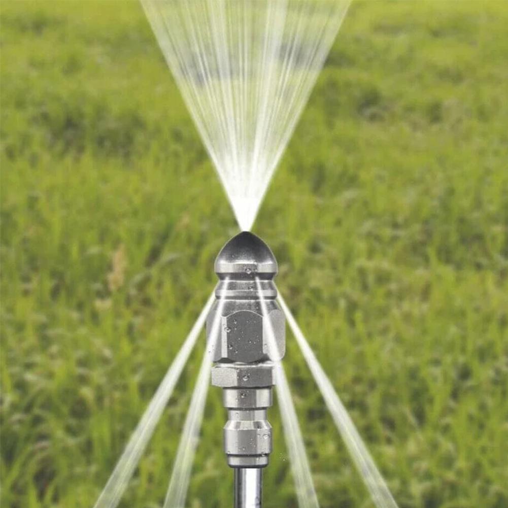 2 PCS Pressure Washer Sewer Jetter Nozzle Stainless Steel 1/4inch Pressure Drain Jet Hose Nozzle Sewer Jetting Nozzle