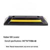Rubber & Plastic Wheel Chock: Anti-Collision Parking Stopper for Garage and Reversing.