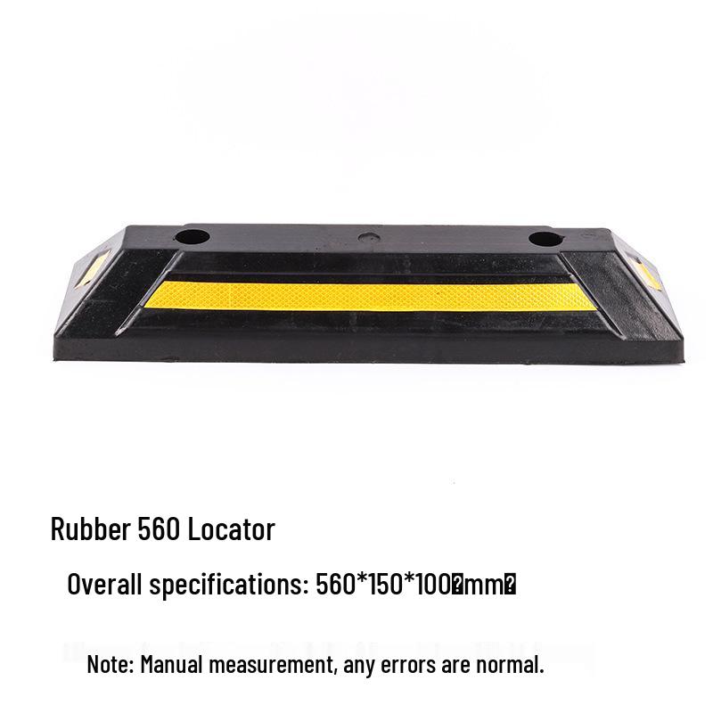 Rubber & Plastic Wheel Chock: Anti-Collision Parking Stopper for Garage and Reversing.