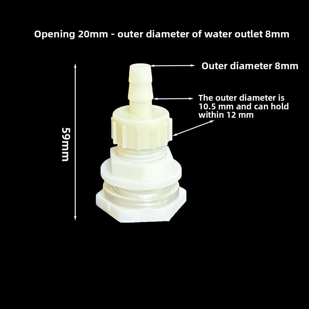 1 Set ABS 1/2 Inch To 6.4~20mm Elbow Water Tank Connector Aquarium Garden Irrigation Hose Joint Water Pipe 90 Degree Adapter