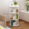 Estantería Giratoria Moderna Sencilla: Estantería Vertical de Pie, Ahorra Espacio, para Oficina o Hogar
