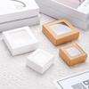 20 Stück Kreative Geschenkverpackungsboxen mit transparenten Fenstern Geeignet für Ohrringe Kunsthandwerk Hochzeiten Partys und Aufbewahrungsboxen