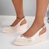 Shoes Female 2025 New Closed Toe Women's Sandals Crystal Casual Buckle Strap Summer Plus Size Best Seller Wedge Sandals