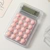 1 Pezzi Calcolatrice per Studenti Display Lcd Schermi Grandi Pulsanti in Silicone 8 Cifre Portatile Studio Calcolatrice Elettronica Materiale Scolastico
