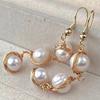 Vintage Natural Freshwater Pearl Fringed Earrings Ear Hook Earrings