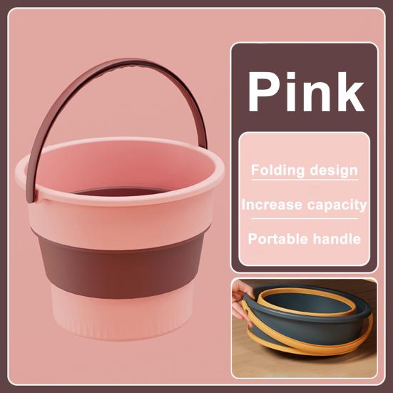 5/10L Silicone Bucket for Fishing Folding Bucket Car Wash Outdoor Fishing Supplies Square Bathroom Kitchen Camp Bucket