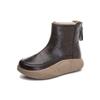 Kaninchenfell Schneestiefel Damen 2025 Winter neue Samt warme Damenstiefel Plateau-Stiefel Damen Retro Baumwollschuhe Damen