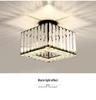Luxury Crystal Ceiling Light for Nordic Room, Hallway, Entrance, Balcony, or Dining Room - Round/Square Luminaire.