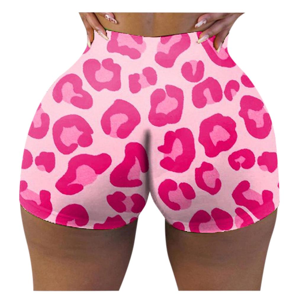 Women's Fashion Slim Hot Funny Words Print Gym Shorts Butt Lift Shorts Panties