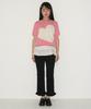 RONRON Big Heart Short Sleeve Knit Soft Pink
