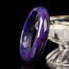 Purple Pink Floral Drift Jade Bangle Colorful Spray Pattern Bracelet Natural Stone Look Cuff for Women, Birthday Gift