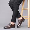 Men's Breathable Leather Shoes Black Soft Leather Soft Bottom Spring and Autumn Best Man Men's Business Formal Wear Casual Shoes