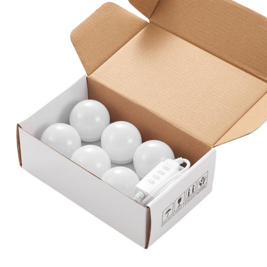 1 Set Eye-catching Mirror Light Self-adhesive Uniform Light Protect Eye DIY LED Vanity Mirror Light