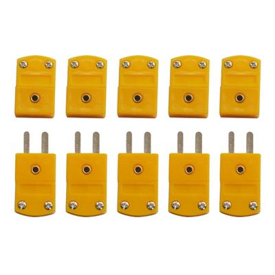 10 Stück K-Typ Thermoelement Draht Kabelstecker Stecker und Buchsen Miniatur Temperatursensoren Miniatur Buchsen Set