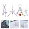 Crystal Beads Five-Pointed Star Hang Tags New Year Jewelry Making Tassels Shell Flower Pendant for Keychain Crafts