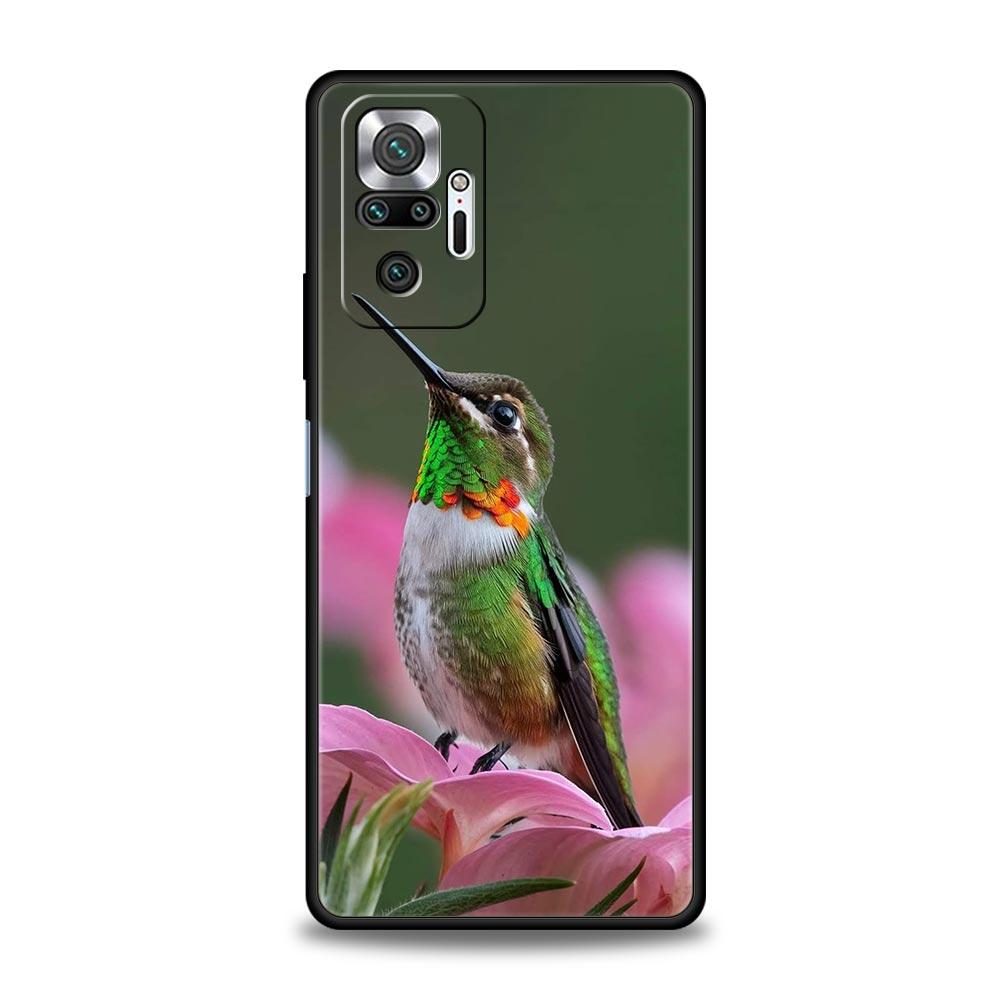 Hummingbird Phone Case For Xiaomi Redmi Note 14 13 5G 10 11 12 Pro Plus 4G 14C 13C 12C 10C Black Cover