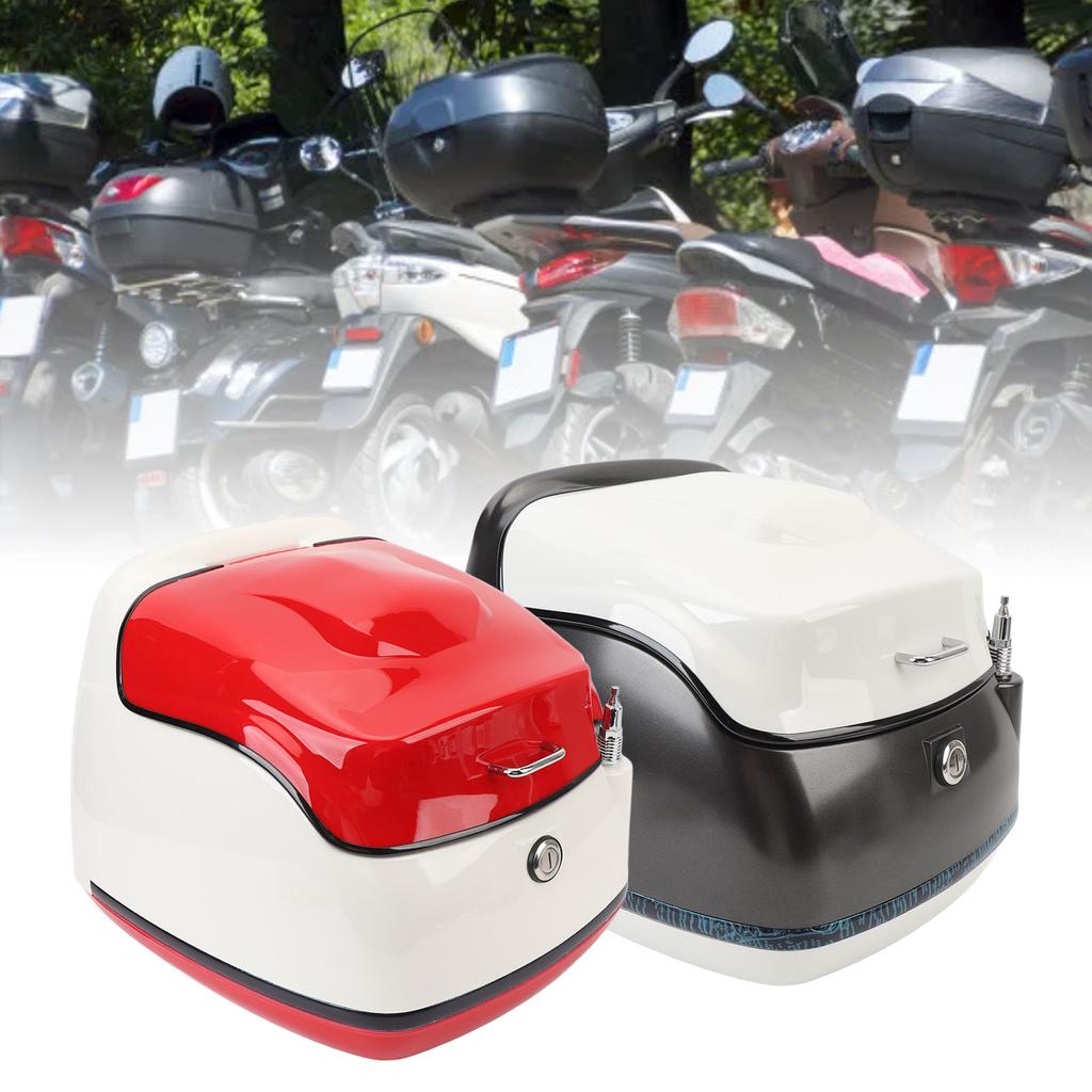38L Motorcycle Top Case Fashionable Look Water Resistant Ample Space Trunk Top Box for Electric Bike