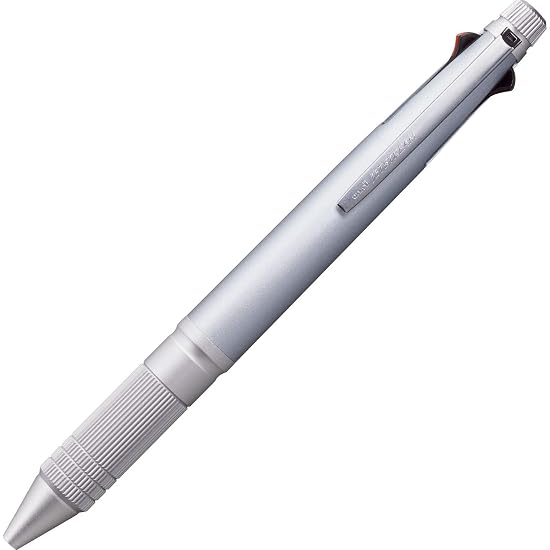 Uni-ball Jetstream 4&1 Metal Edition Multi-Function Pen, 0.5mm, Ice Silver, Smooth Writing, MSXE5200