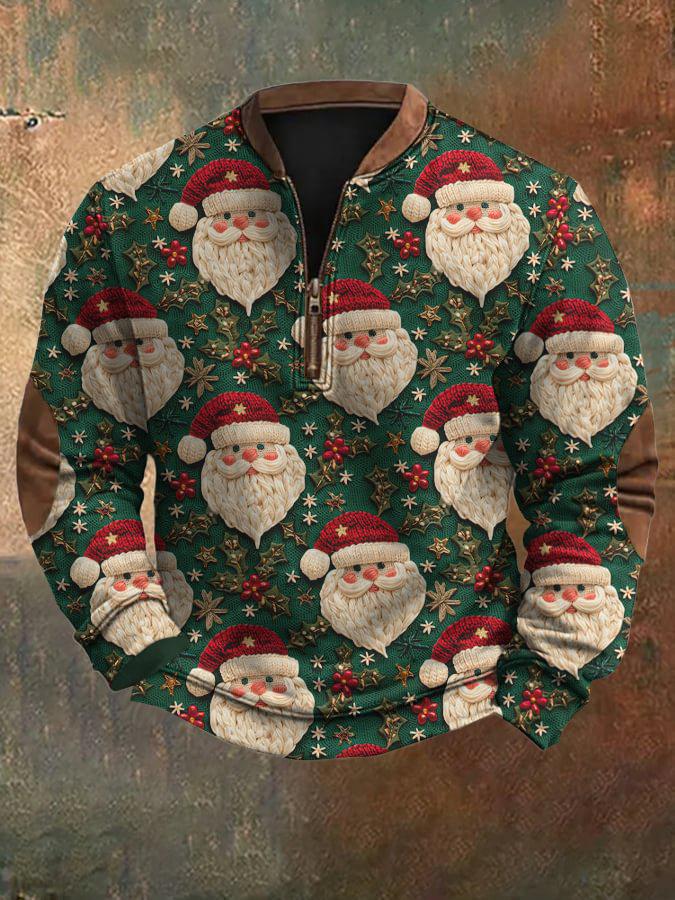 Men's Autumn 2025 Cartoon Santa Claus Hoodie