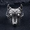 New Jewelry Wolf Head Ring Men's Trendy Hip-hop Domineering Trendy Jewelry Single Ring
