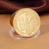 Ancient Egyptian Sphinx & Pyramid Commemorative Pharaoh Coin, Gold/Silver-Plated
