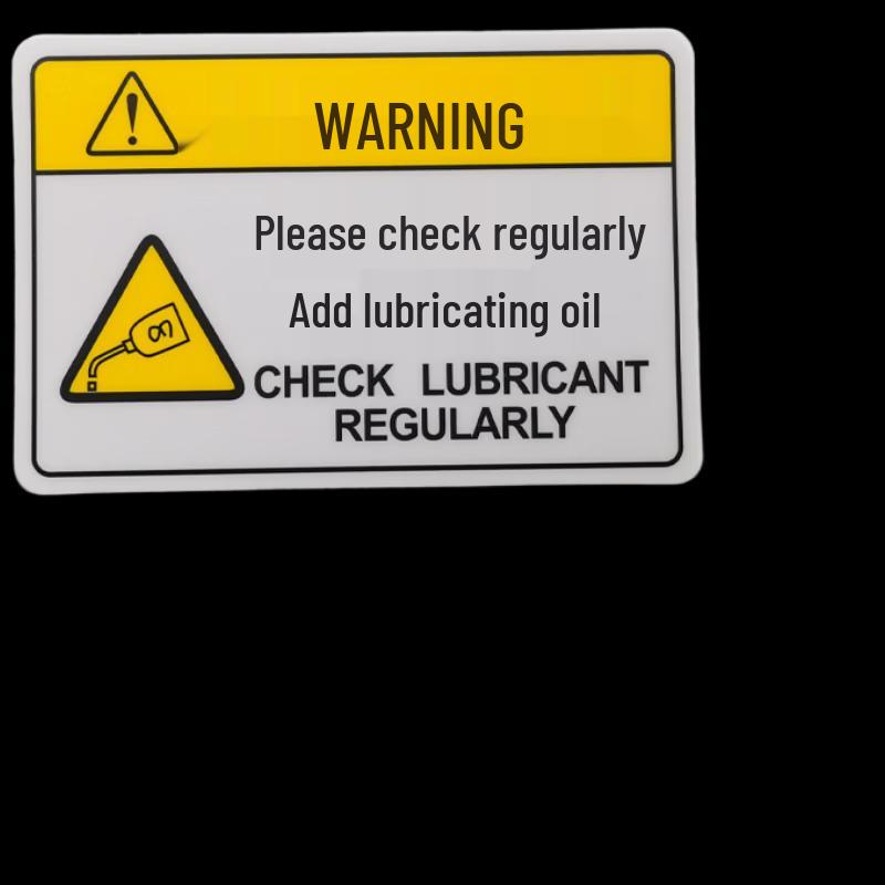 Brangdy D2 Regular Inspection & Lubrication Warning Sign