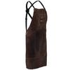 Welding apron, leather, size L, brown