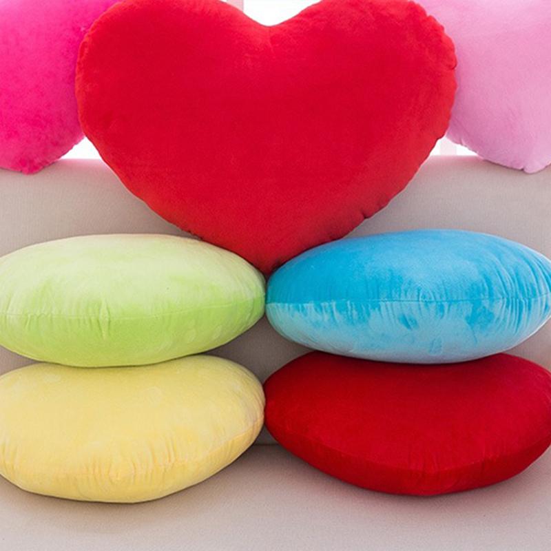 Cute Heart Shaped Plush Pillow Soft Sleeping Pillow Living Room Decor Valentine's Day Gifts Comfortable Love Pillow Sofa Cushion