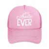 Best Auntie Ever Family Love Art Mesh Baseball Cap Casual Hat Outdoor  For Womens Unisex FeUnisex