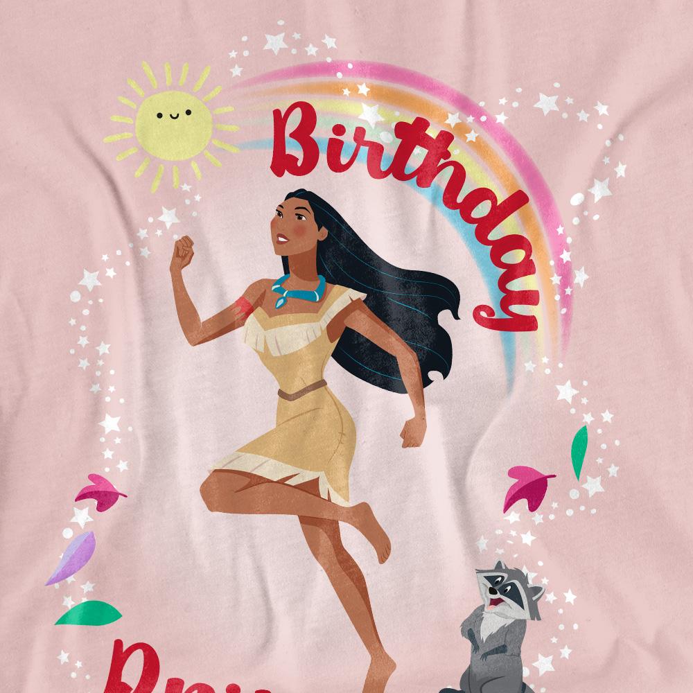 Pocahontas Womens/Ladies Meeko Princess Birthday T-Shirt