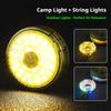 10m USB Rechargeable LED Camping String Lights Waterproof Outdoor Tent Fairy Lights for Garden Wedding Party Indoor Home Decor