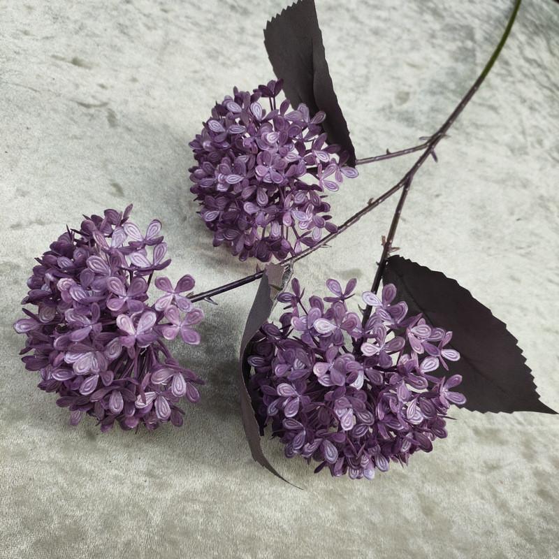Artificial Snowball Hydrangea Stems Multibranch For Wedding Home Decor Gift
