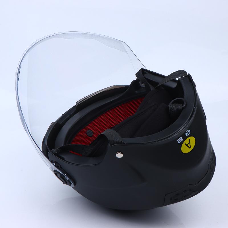 1Pcs Electric Bike Half Helmet Double Lens Electric Motorcycle Helmet Summer Sun Protection Safety Helmet For Women Men