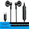 Type-C Bluetooth Karaoke Headset with Sound Card & Wired Control for Gaming & Streaming