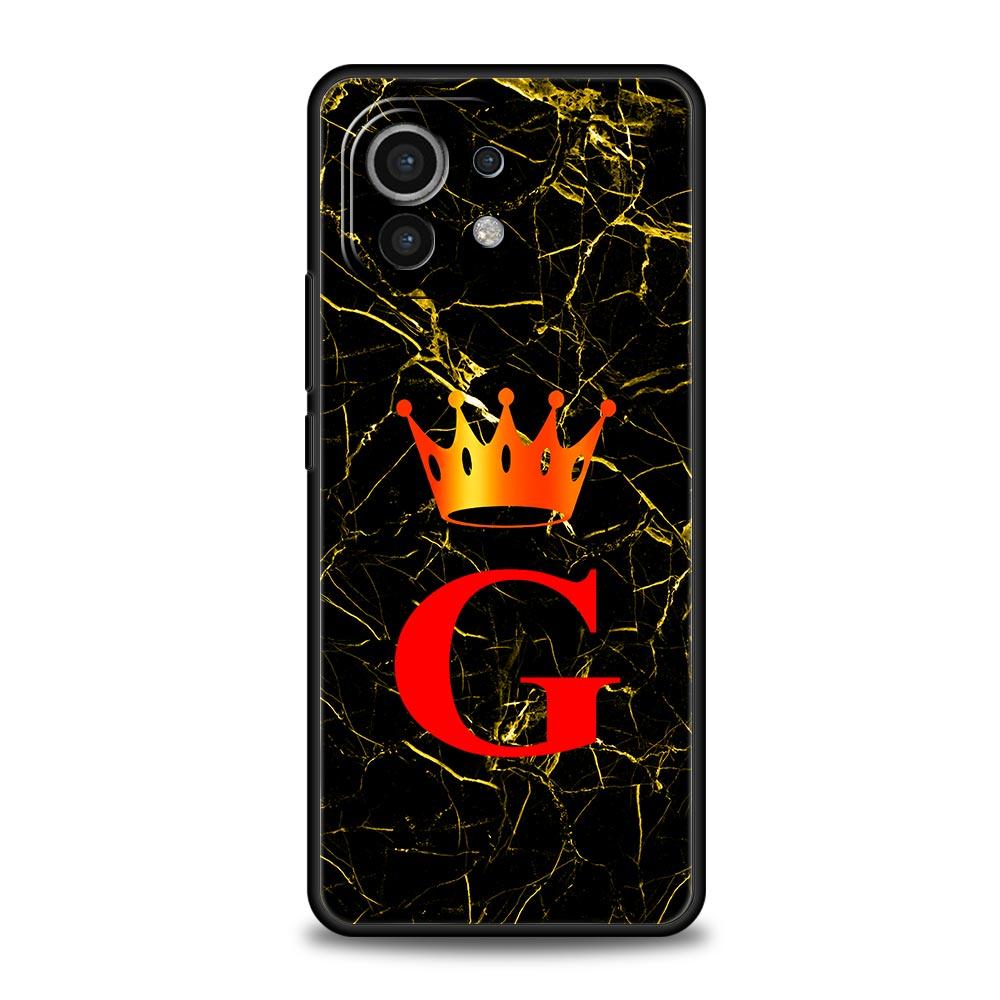 Marble Letter Phone Case Cover for Xiaomi Mi 17 15 14 13 12 11 Ultra 15T 14T 13T 12T 11T Pro Lite 5G Soft TPU Shell Fundas Capas