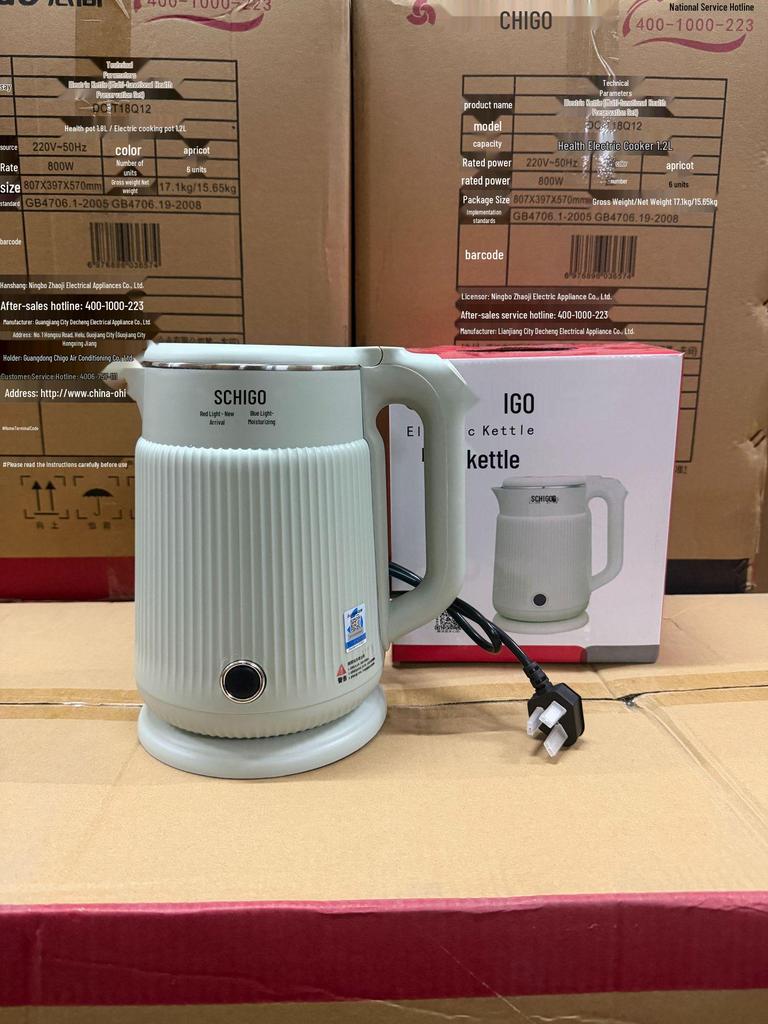 Zhigao Household Electric Kettle with Auto Power-off, Large Capacity, and Insulation for Dormitories.